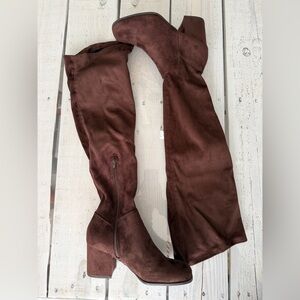 NIB Christian Siriano Brown Over the Knee Boots
